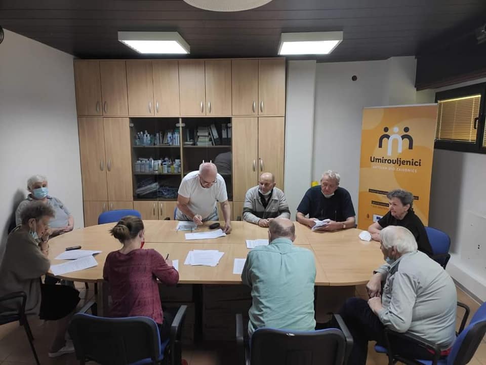 U sklopu projekta" Umirovljenici- aktivan dio zajednice" provode se dramske radionice sa našim korisnicima.