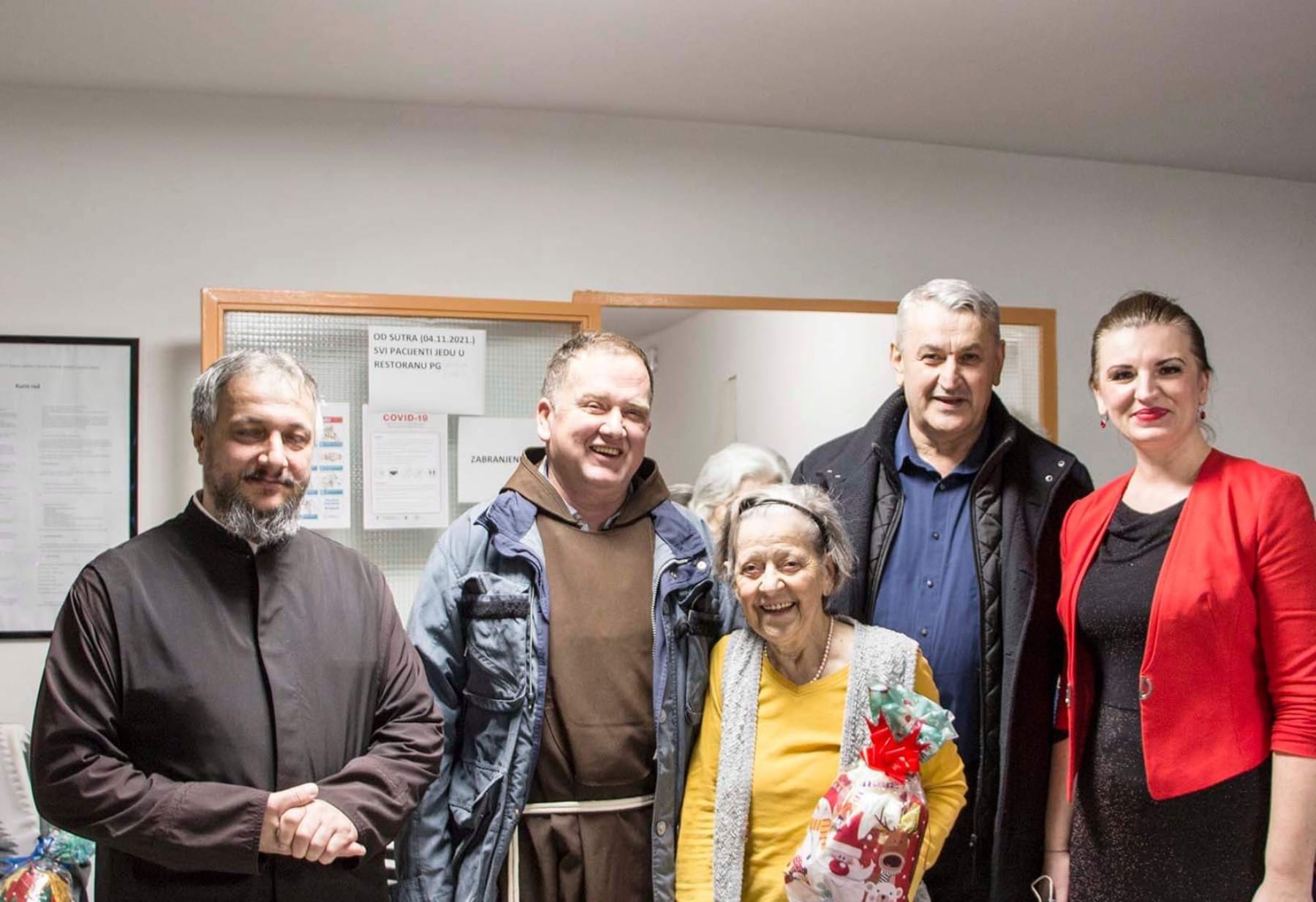 Posjet - načelnik Općine Topusko Ivica Kuzmić, protojerej Mile Ristić i fra Ante Pervan