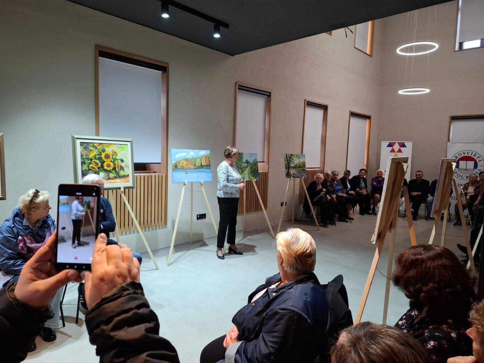 Izložba slika slikara amatera u organizaciji SKD "Prosvjeta" pododbor Glina